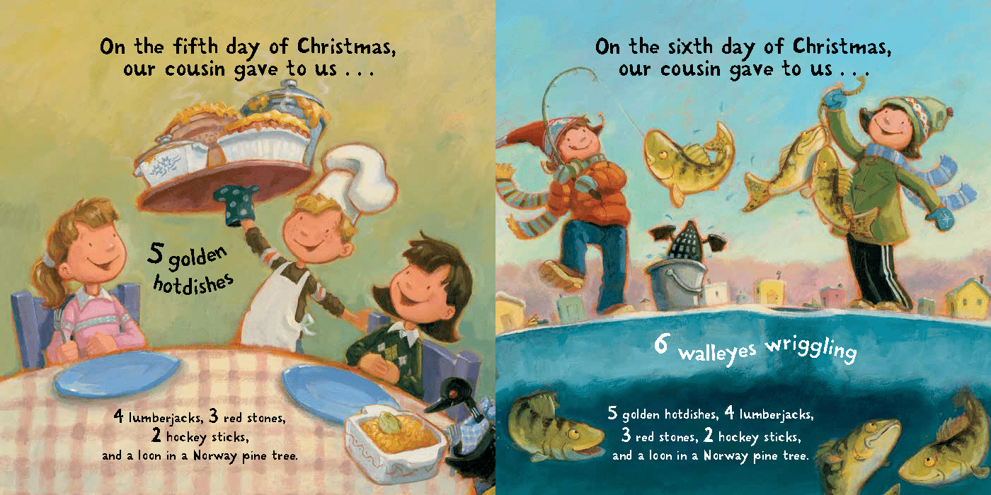 Page from The Twelve Days of Christmas in Minnesota